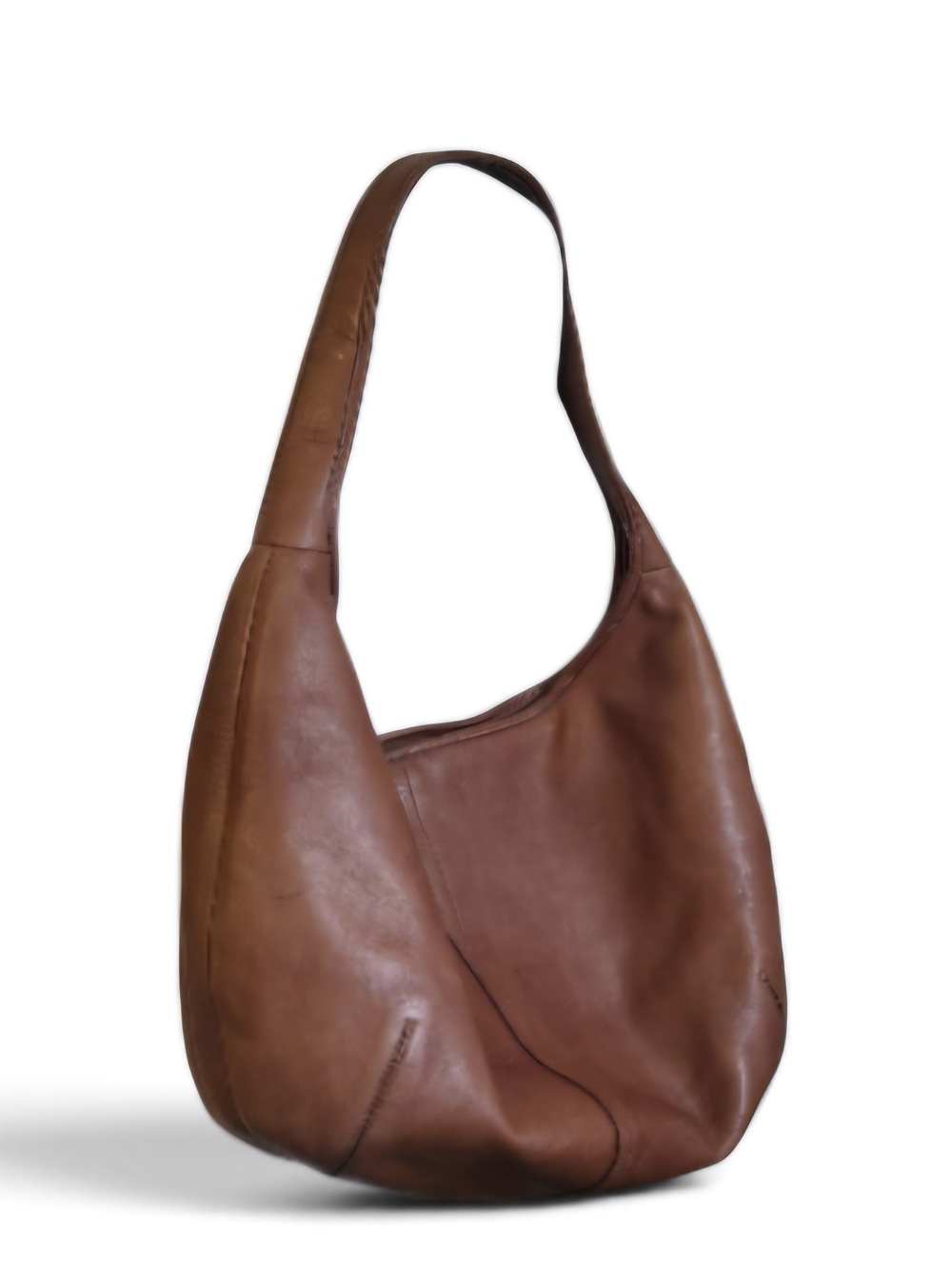 Y2k Coach Brown Leather Hobo Shoulder Bag - Women 9227